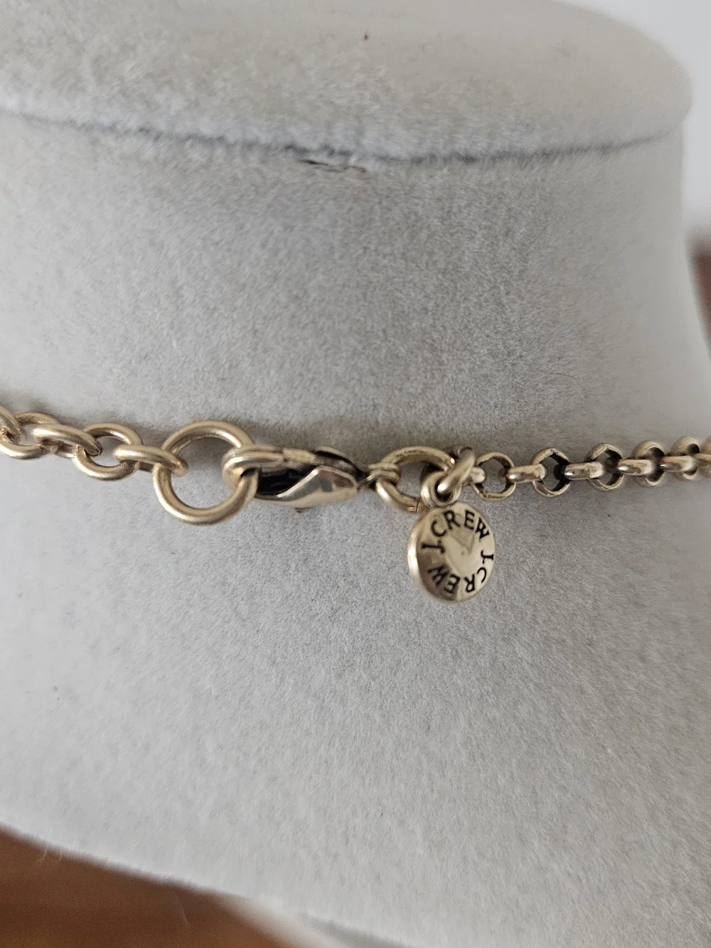 J. Crew Champagne Gold Crystal Floral Bib Necklace